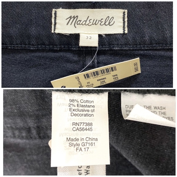 Madewell Denim Straight Skirt Step-hem Edition BK - Picture 5 of 5